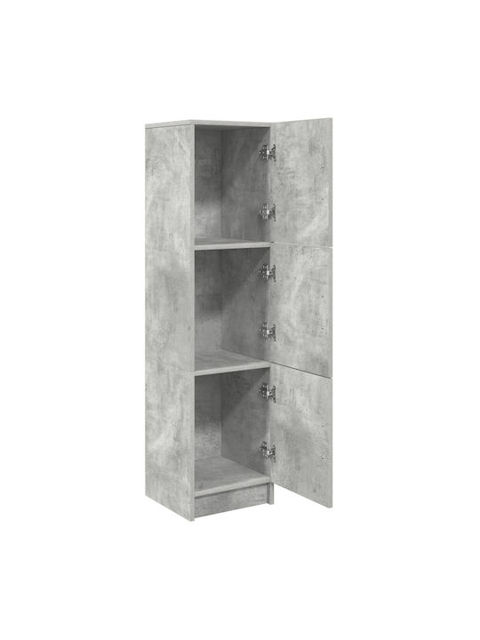 Wand-Kremlampe Wohnzimmer aus Spanplatte Grau Beton 31.5x32x124cm