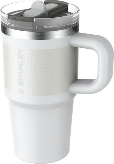 Stanley Quencher ProTour Handled Tumbler Thermos Bottle Stainless Steel 591ml Frost Fade With Straw And Handle