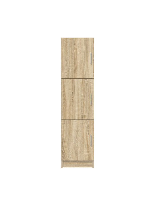 Wall Mounted Living Room Cabinet from Particle Board Sonoma Oak 31.5x32x124cm