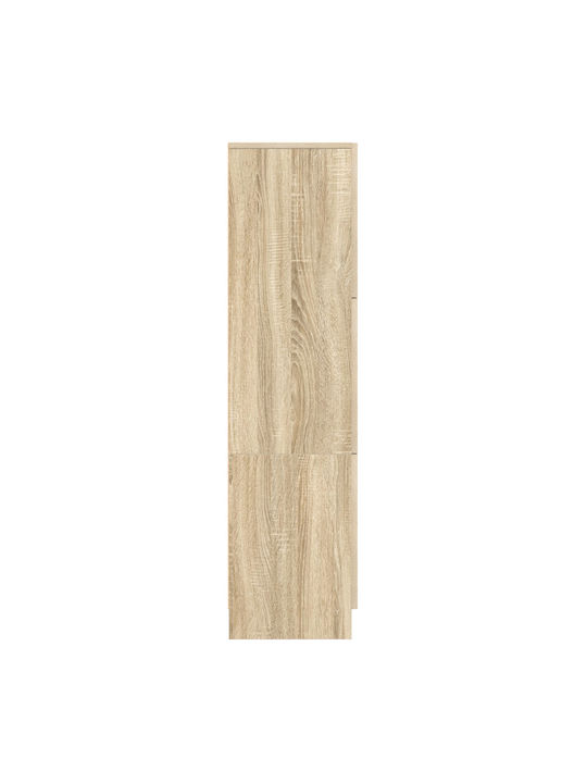 Wall Mounted Living Room Cabinet from Particle Board Sonoma Oak 31.5x32x124cm