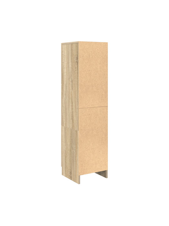 Wall Mounted Living Room Cabinet from Particle Board Sonoma Oak 31.5x32x124cm