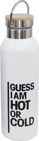 Cyclops Guess I Am Hot Or Cold Bottle Thermos Stainless Steel 500ml White
