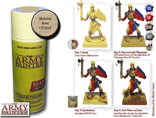 The Army Painter Colour Primer Χρώμα Μοντελισμού σε Spray Skeleton Bone 400ml