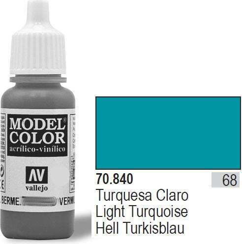 Acrylicos Vallejo Model Χρώμα Μοντελισμού Light Turquoise 17ml