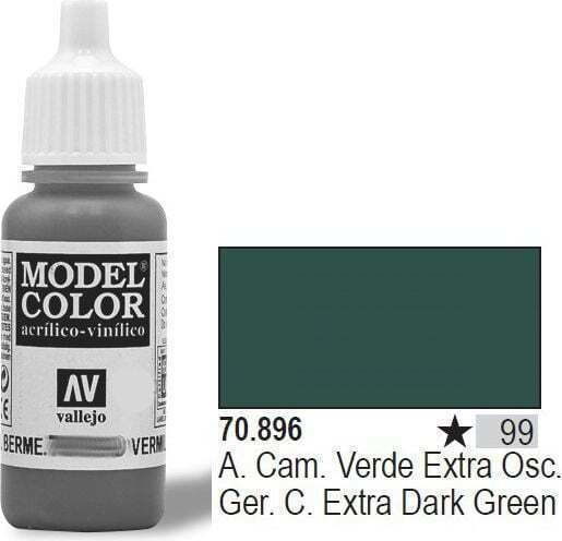 Acrylicos Vallejo Model Боя за Моделизъм German Camouflage Extra Dark Green 17мл