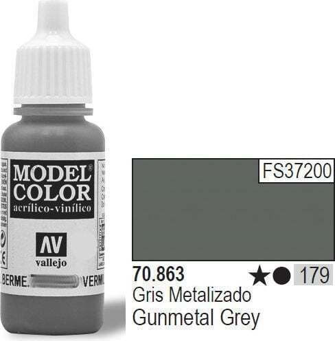 Acrylicos Vallejo Model Боя за Моделизъм Gunmetal Grey 17мл