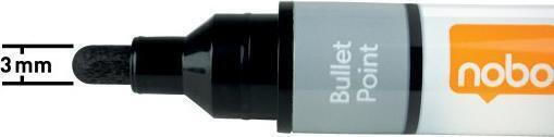 Nobo Liquid Ink Markers Black 10 Pcs 1915377