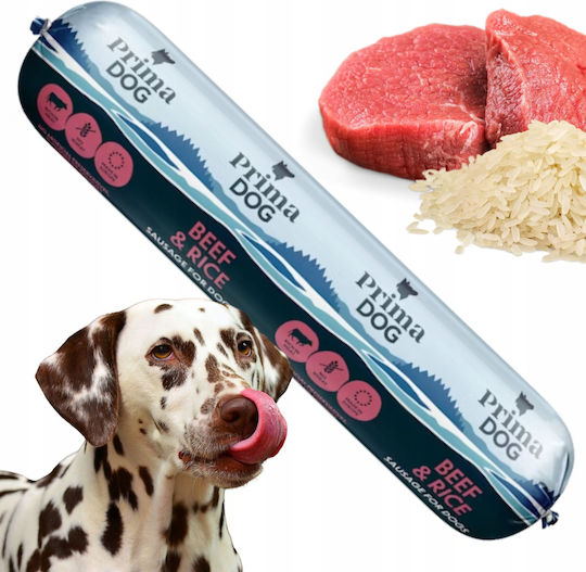 Λουκάνικο Σκύλους Βοδινό Ρύζι Primadog 800g
