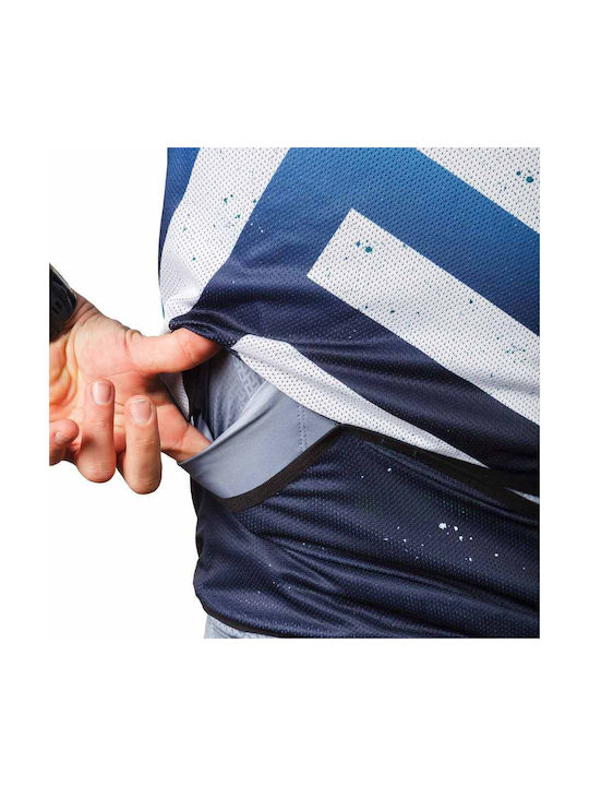 Demaraz Cycling Windbreaker Jacket Sleeveless Blue