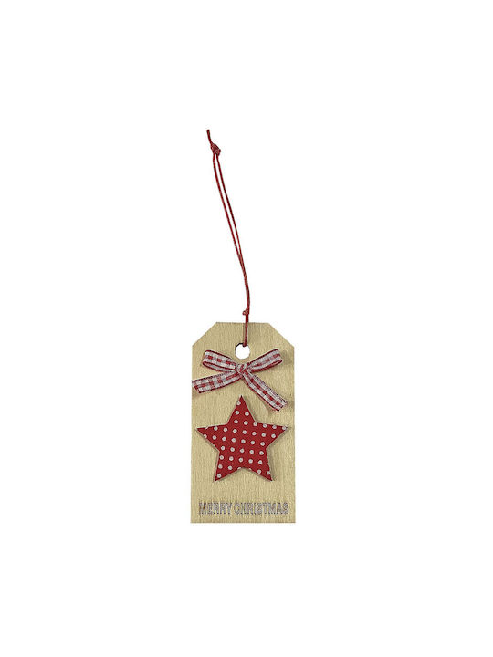 Hanging Santa Claus Ornament Wooden 5x9cm