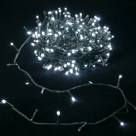 Λαμπάκια LED 5μ. Ψυχρό Λευκό Μπαταρίας σε Σειρά