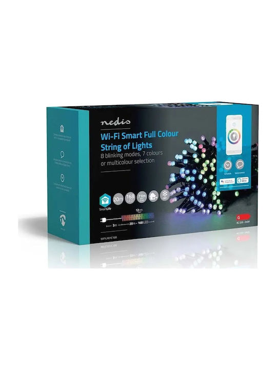 168 Lights LED 23m. Multicolor in String 1pcs