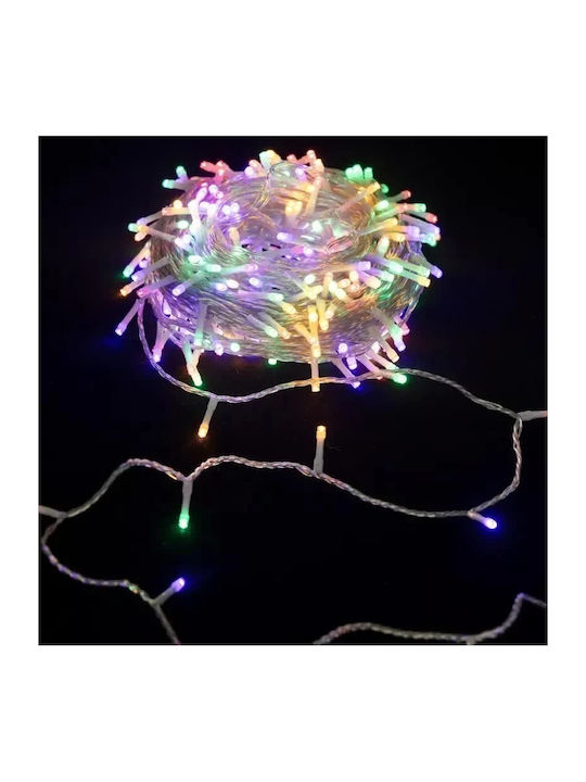 Lămpițe LED 15m. Multicolore Baterie tip Șir 1buc