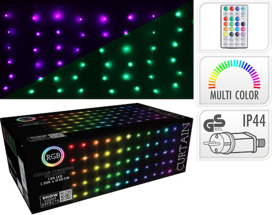 120 Luminite LED 3m. x 60buc Multicolore tip Perdea 1buc