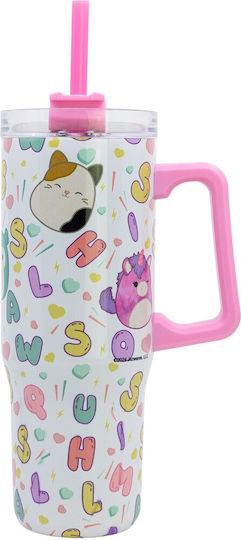Stor Kids Water Bottle Thermos Stainless Steel with Straw 940ml