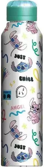 Lilo & Stitch You're My Fave Stitch & Angel Slim Metal Drinks Bottle