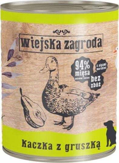 Wiejska Zagroda Υγρή Τροφή Σκύλων σε Κονσέρβα με Πάπια 800gr