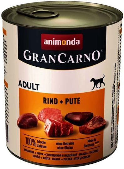 Animonda Grancarno Υγρή Τροφή Σκύλων σε Κονσέρβα με Γαλοπούλα χωρίς Σιτηρά & Γλουτένη 400gr
