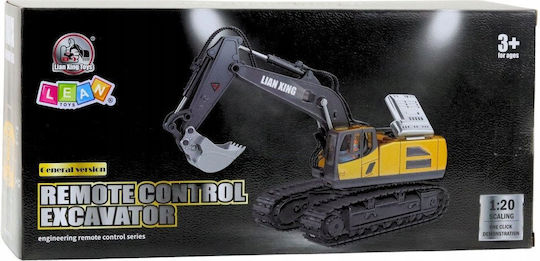 Lean Toys Remote Controlled Τηλεκατευθυνόμενος Εκσκαφέας Κίτρινο