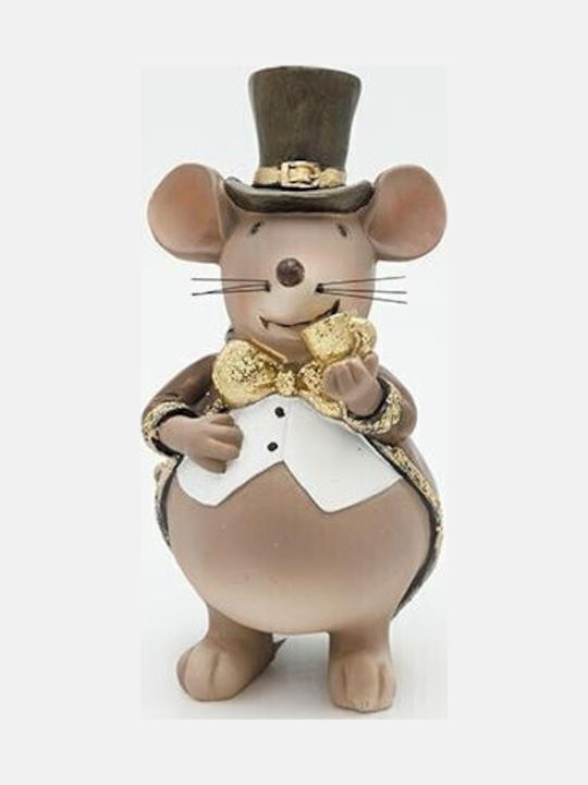 Eurolamp Christmas Plastic Figure Little mouse Brown Length 8cm