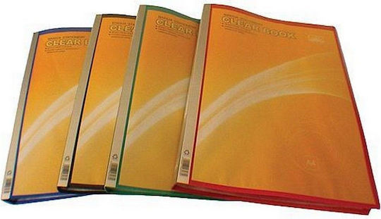 Uni Pap Clipboard Flexible with 40 plastic sleeves Slides (Μiscellaneous colours) 1pcs