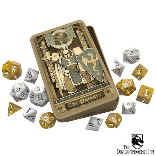 Charakterklasse Klassisches Rollenspiele Würfelset Paladin 15