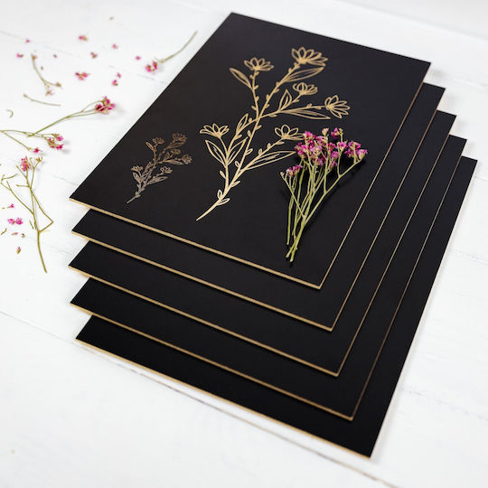 Creative Deco 10 x A4 MDF-Platte Schwarz 300 x 210 x 3 mm MDF-Platten DIY Basteln Perfekt für Pyrographie Laserschneiden Modellbau Fräsen CNC Plotter Laubsägearbeiten