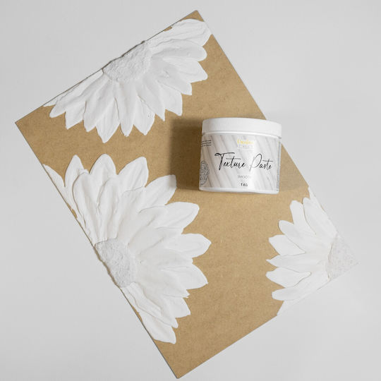 Creative Deco Structural Smooth Paste 1kg White Fine Mass Artistic Projects Acrylic Painting Easy To Use A Spatula 3d Effects Textures
