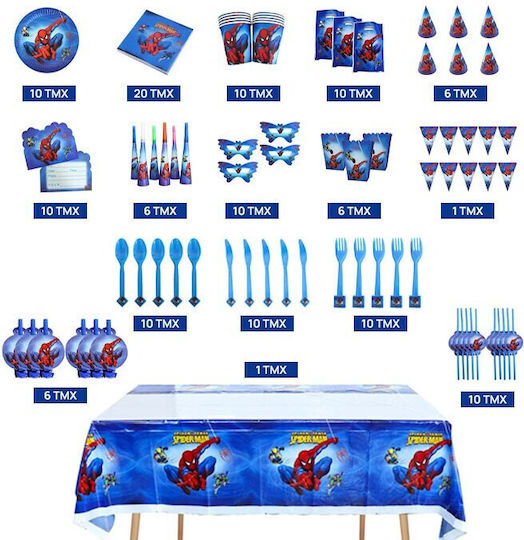 Children's Party Serving Set 136 Pieces
