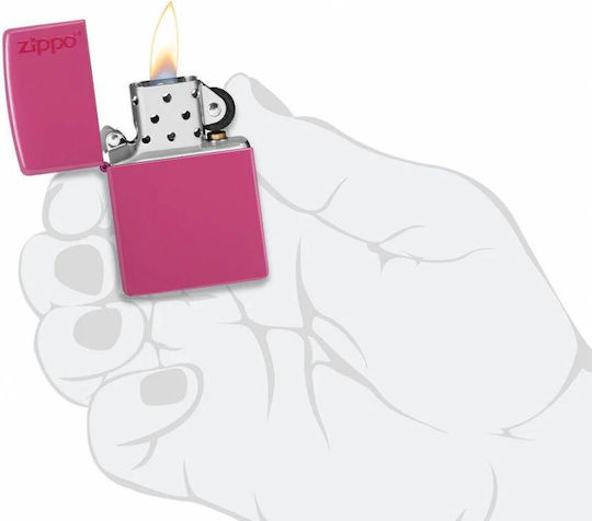 Zippo Lighter Set Red Matte Logo Gift No2