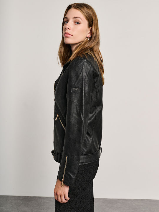 Γυναικείο Biker Jacket Μαύρο