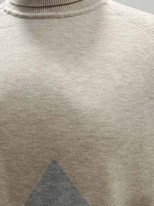 Langarmbluse Beige