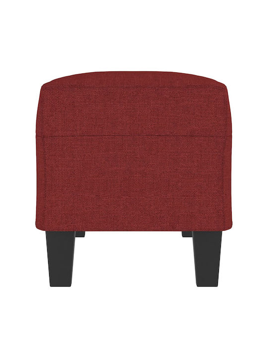 Fabric Upholstered Burgundy Bench Stool 100x35x41cm