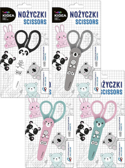 Derform Children's Scissors 12.5cm with Plastic Blade Turquoise 1pcs