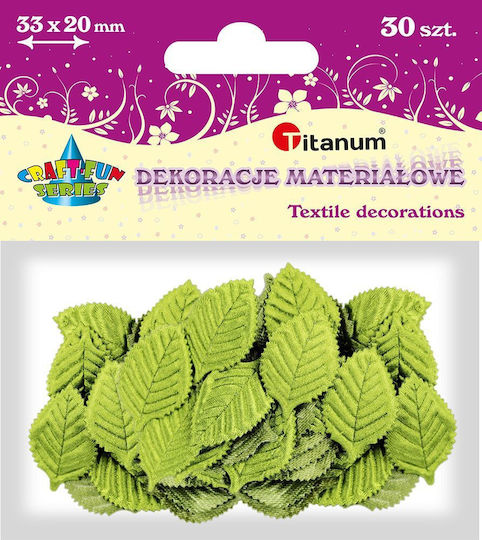 Titanum Декоративен Елемент за Направи си сам Проекти Зелено 30бр 3.3x2см.
