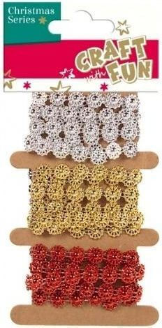 Craft with Fun Χριστουγεννιάτικη Светлинна гирлянда Пластмасова Многоцветна 3бр