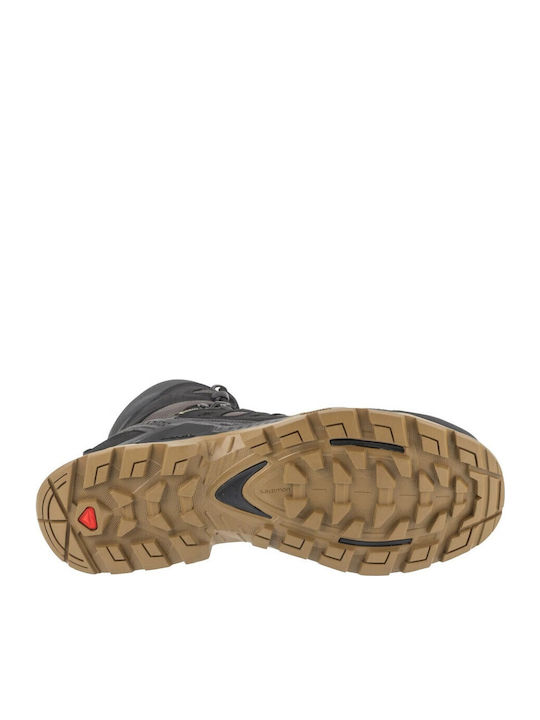 Salomon Quest Tracker Gtx Ανδρικά Ορειβατικά Παπούτσια Αδιάβροχα με Μεμβράνη Gore-Tex Μαύρα