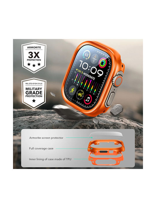 ESR Armorite Πλαστική Θήκη σε Μαύρο χρώμα για APPLE WATCH Ultra 1, Ultra 2, Ultra 3 ESR Armorite Πλαστική Θήκη σε Μαύρο χρώμα για APPLE WATCH Ultra 1, Ultra 2, Ultra 3