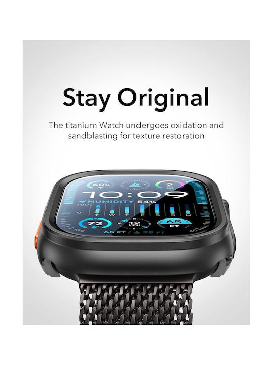 ESR Armorite Plastic Case in Black color for APPLE WATCH Ultra 1, Ultra 2, Ultra 3