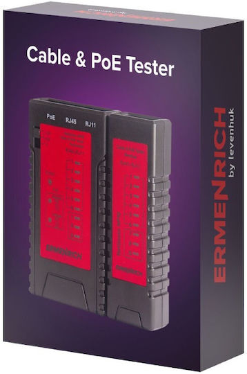 Ermenrich 82540 Tester De Cabluri De Rețea RJ45 / RJ11