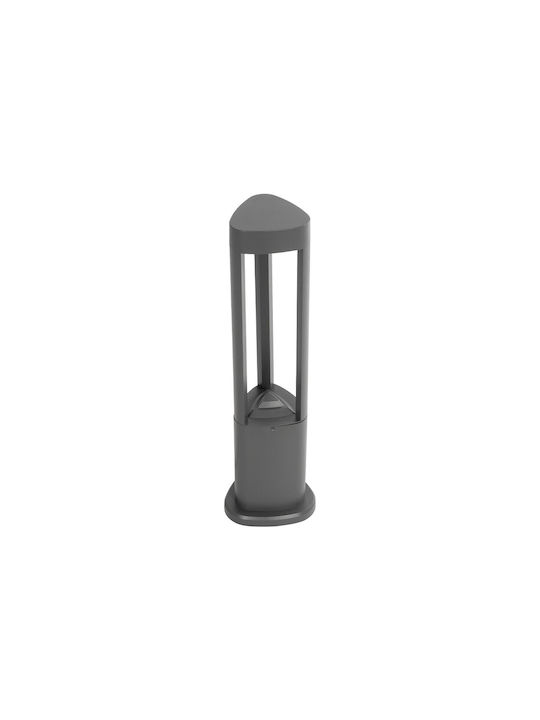 GloboStar Outdoor Floor Lamp Small Post LED 15W with Warm White Light IP65 Gray
