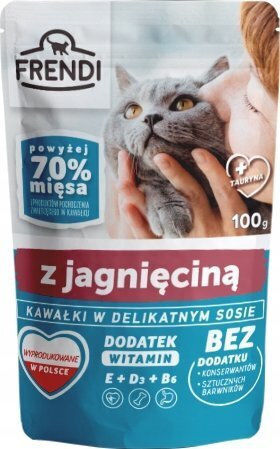 Pet Republic Wet Food for Adult Cats in Pouches with Lamb 100gr
