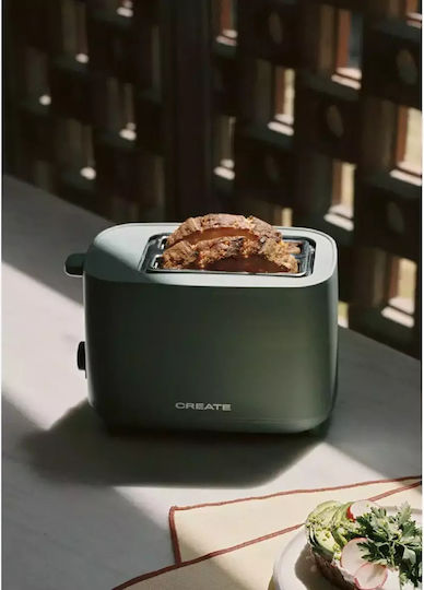 Create Toast Studio Prăjitor de pâine 2 sloturi 750W Verde