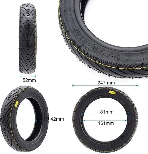 Ewheel Ελαστικο 60/70-6.5 Tubeless Ηλεκτρικου Πατινιου Ninebot Max G30 Rna239