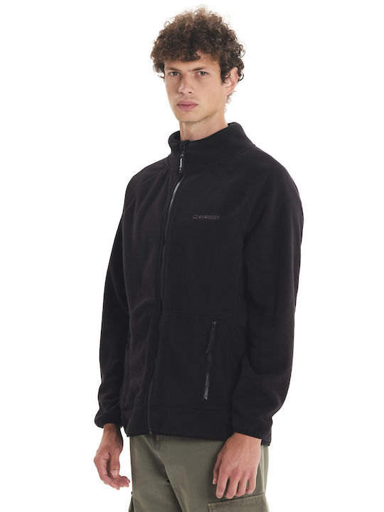 Ανδρική Ζακέτα Fleece Μαύρη