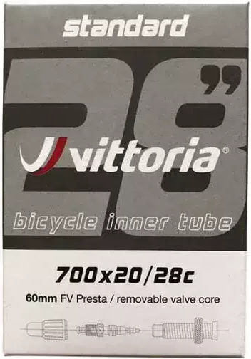 Vittoria Bicycle Tyre Inner Tube 700x20/28c Fv 60mm Removable