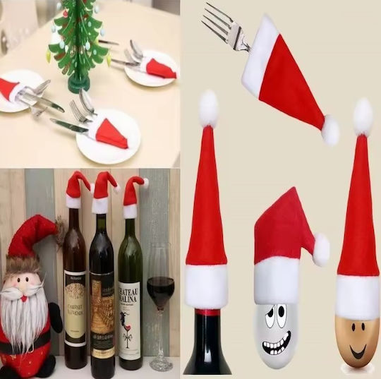 Panora Weihnachtlich Flasche Stoff Rot