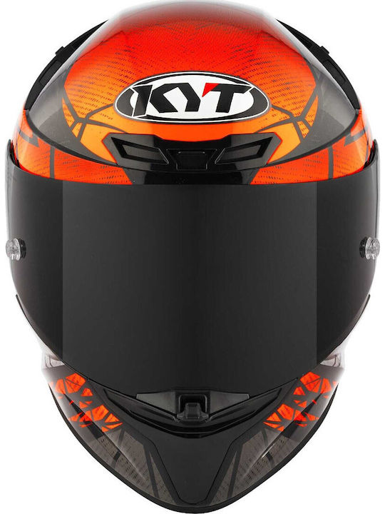 KYT TT-Revo Combustion Orange Каска За Мотор Full Face ECE 22.06 1500гр