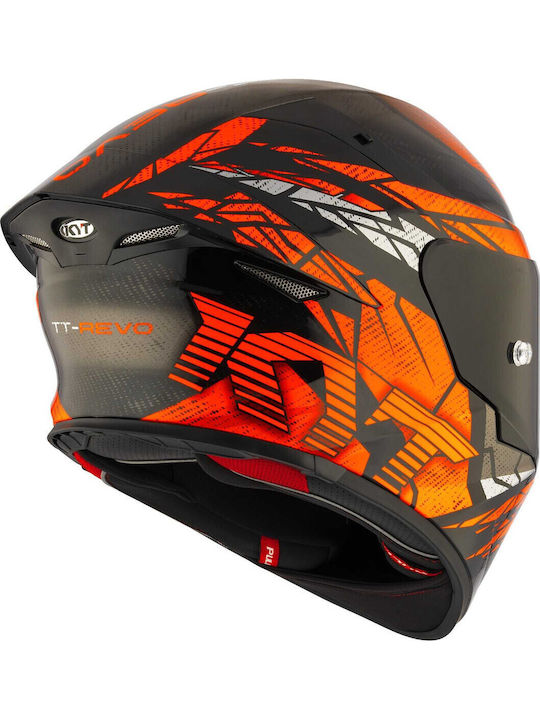 KYT TT-Revo Combustion Orange Каска За Мотор Full Face ECE 22.06 1500гр