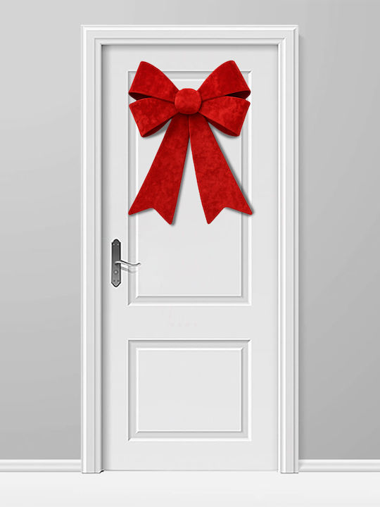 Bakaji Bakaji Christmas Door Wreath 45x60cm Red Door Decoration Christmas